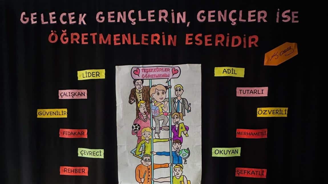 Öğretmenler Günü'ne Özel Anlamlı Pano Hazırlandı.